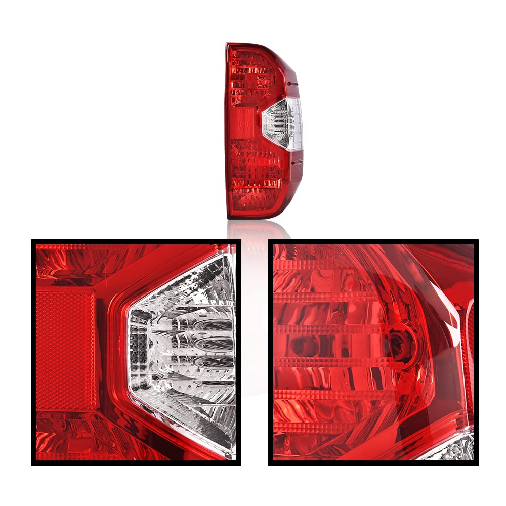 G-PLUS Rear Tail Light Compatible with 2014-2021 Toyota Tundra Pickup Right Rear Brake Tail Light Replacement TO2800193 815500C100 (Right) Luces Traseras Brake Lamps Assembly