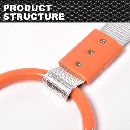 G-PLUS JDM Tsurikawa Ring Round Subway Train Bus Car Handle Hand Straps Drift Charm,Rear Bumper Warning Ring (Orange)