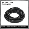 G-PLUS Fender Flare Rubber Seal 60 Feet（18.288m） Fender Flare Edge Trim, Fender Flare Gasket Universal Fit for Car and Truck Wheel Wells
