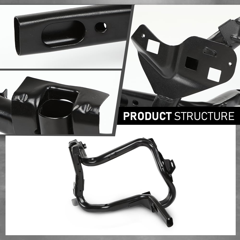 G-PLUS Front Bumper Inner Steel Headlight Bracket Left Side Compatible with Jeep Compass 2011-2017 Black 68079655AH