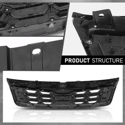 G-PLUS Front Grille Assembly w/Chrome Trim Compatible with Subaru Forester 2011-2013 Upper Bumper Grill Replacement for 91121SC040, 91122SC050