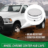 G-PLUS Rear Wheel Chrome Cented Hub Caps Pair Compatible with 03-17 Dodge Ram 3500 1-Ton Dually