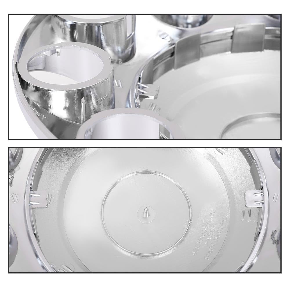 G-PLUS Dually 1-ton Truck Rear Alcoa Wheel Chrome Center Hub Caps Compatible with 2011-2016 Dodge Ram 3500 2pcs