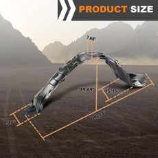 G-PLUS Fender Liner for Nissan Altima 2019-2023 Front Left Right Black Product Specifications