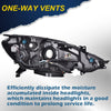 G-PLUS Headlights Assembly Compatible with 2016-2018 Nissan Sentra 4-Door Sedan S SL SR SV, (ONLY For Factory Halogen Models Headlights),Headlamps Black Housing,Driver Left,faros delanteros