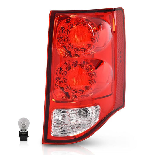 G-PLUS LED Tail Light with Bulbs Right Passenger Side Taillamp RH Compatible with Dodge Grand Caravan 2011-2020 5182534AD CH2801199 Luces Traseras Rear Brake Lamps Assembly