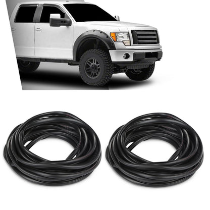 G-PLUS Fender Flare Rubber Seal 60 Feet（18.288m） Fender Flare Edge Trim, Fender Flare Gasket Universal Fit for Car and Truck Wheel Wells