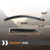 G-PLUS in-Channel Side Window Vent Visor Deflectors Rain Guards Compatible with Dodge Ram 1500 Quad Cab Only 2002-2008(Will Not Fit Crew CAB) Impact-Resistant PC 4 PCS Smoky