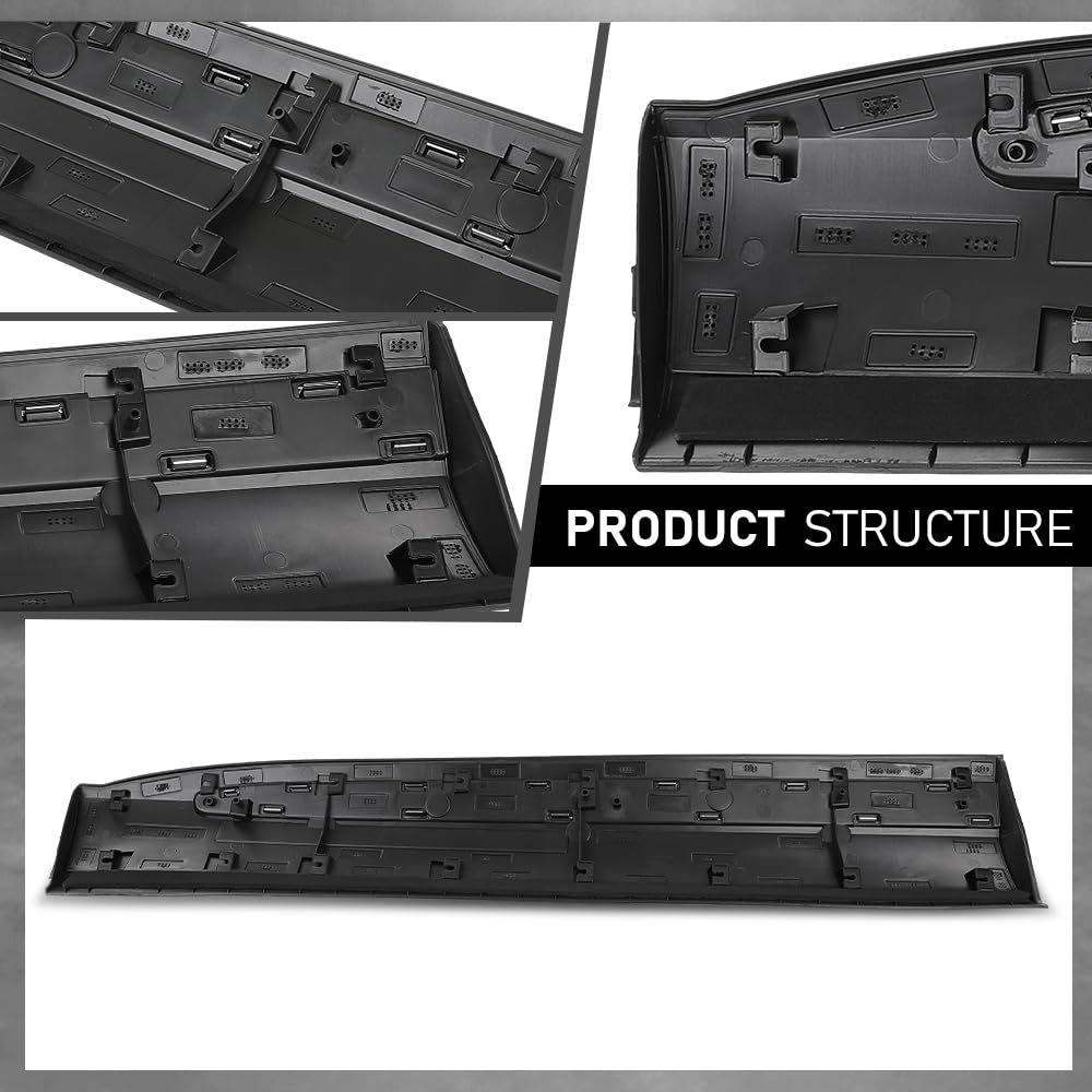 G-PLUS Front Right Lower Door Moulding Chrome Trim, Compatible with Ford Explorer 2020-2023, Passenger Side