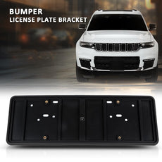 G-PLUS Bumper License Plate Bracket for Dodge Jeep Chrysler 2013-2021 Black Side View