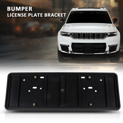 G-PLUS Bumper License Plate Bracket Compatible with Dodge Jeep Chrysler 2013-2021 68213436AC Black