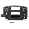 G-PLUS Dash Radio Trim Bezel Cover Surround Panel w/Air Vent & Storage Compatible with Dodge Ram 1500 2002-2005/Fits Dodge Ram 2500 3500 2003-2005 Black