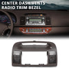 G-PLUS Center Dash Trim Radio Bezel w/Ac Air Vents Compatible with Toyota Camry 2002-2006 Dashboard Radio Panel (Brown ABS Plastic)