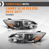 G-PLUS Headlights Projector Headlamp Pair Compatible with Toyota Camry 2015-2017 TO2503222, TO2502222, TO2503223, TO2502229, TO2503229 OEM Fit No Modification Needed Black