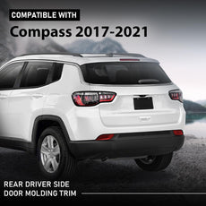 G-PLUS Rear Driver Door Molding Beltline for Jeep Compass 2017-2024 Front View