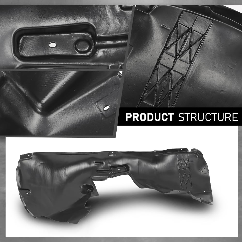 G-PLUS Front Right Fender Liner Inner Assembly, Compatible with Audi Q5 2009-2017/ SQ5 2014-2017, Passenger Side, 8R0821172F, 8R0821172K