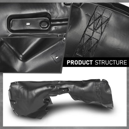 G-PLUS Front Right Fender Liner Inner Assembly, Compatible with Audi Q5 2009-2017/ SQ5 2014-2017, Passenger Side, 8R0821172F, 8R0821172K