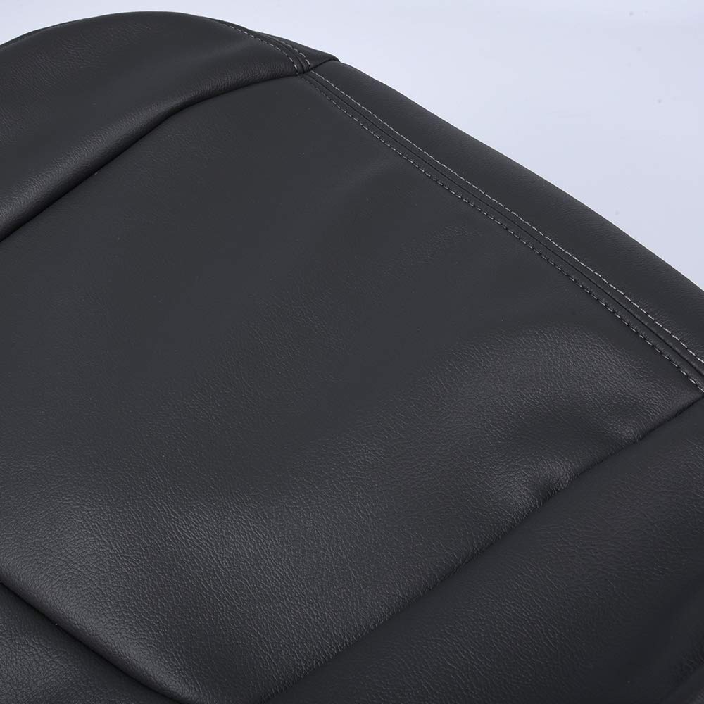 G-PLUS Replacement for Chevy Silverado 1500HD 2500HD 2003-2006/2007 Classic Leather Seat Cover Replacment Left Driver Side Bottom Dark Gray
