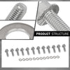 G-PLUS Exhaust Manifold Header Gasket Pair W/Bolts Fit All LS Series Engines (Except LS7),Fits All 1997-2013 Gen 3/4 LS Based V8 551696, 12617944