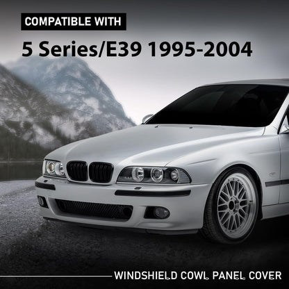 G-PLUS Windshield Cowl Panel Cover Compatible with BMW 5 Series E39 1995-2004 51718159292