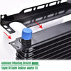 G-PLUS Universal Oil Cooler Radiator Adapter Kit Compatible With Universal 340MM Aluminum Engine Mounting Bracket Replacement (Long)