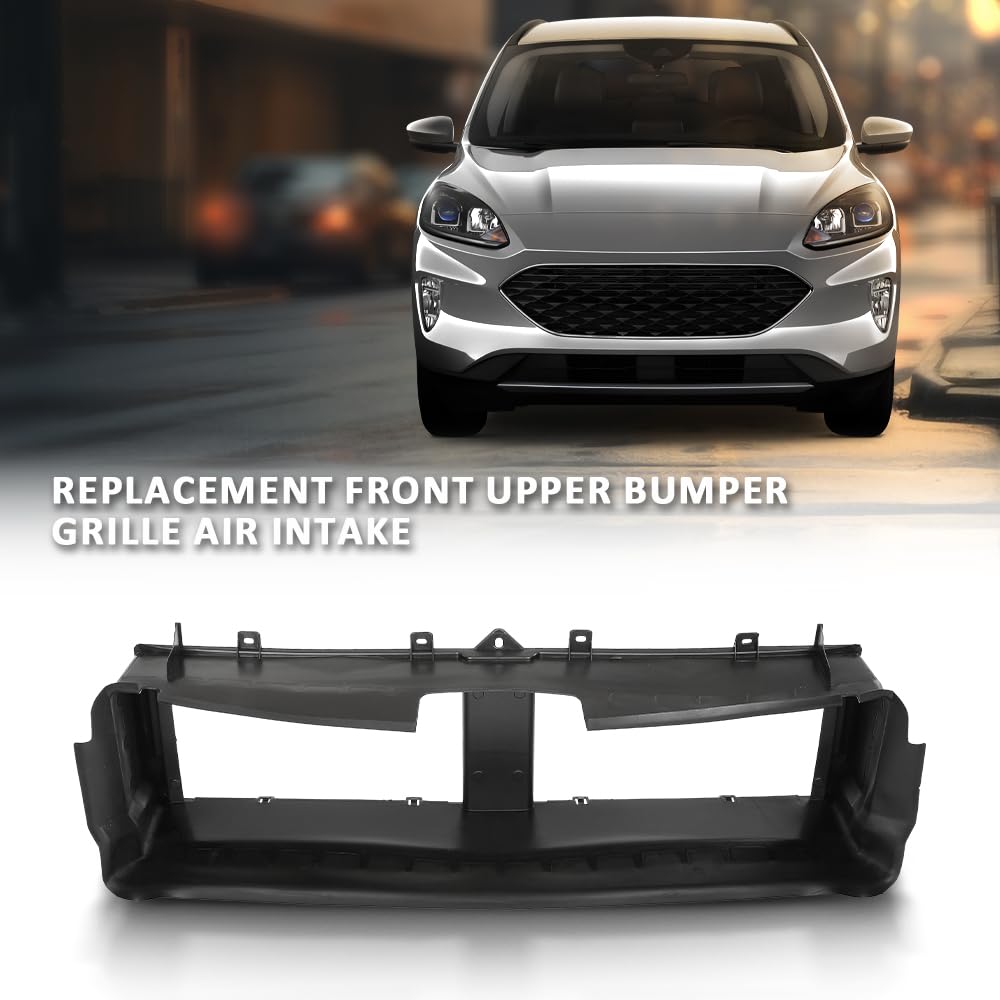 G-PLUS Front Upper Bumper Grille, Compatible with Ford Escape 2020-2022, Air Intake Grill, LJ6Z8312D, LJ6Z-8312-A