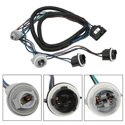 G-PLUS Tail Light Harness Compatible with Chevy Silverado 1500 1500HD 2500HD 3500 2003-2007 Left & Right 16531402,16531401 Luces Traseras Rear Brake Lamps Assembly