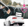 G-PLUS JDM Tsurikawa Ring Heart Subway Train Bus Car Handle Hand Straps Drift Charm,Rear Bumper Warning Ring (Pink)