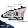G-PLUS Headlights Compatible With 2013 2014 2015 Nissan Altima 4-Door Sedan Factory Style Automotive Halogen Model Headlamps,Black Driver Side(Left),faros delanteros