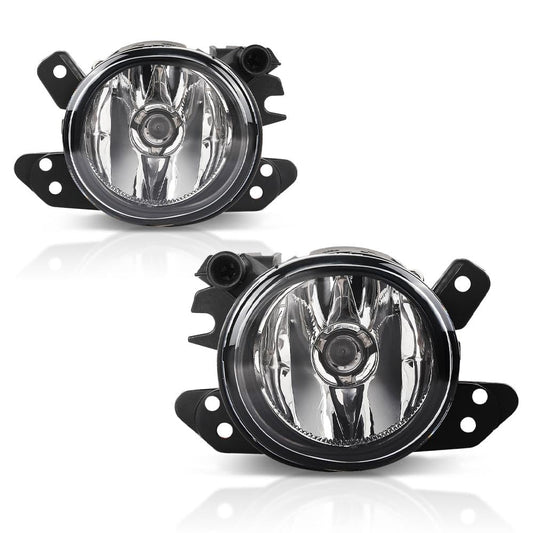G-PLUS Pair Bumper Fog Lights Lamps, Compatible with Benz C-Class GL-Class M-Class 2005-2011, Fit E300 S450 S550 S600 2007-2017, LH Driver & RH Passenger 2PCS, 2518200756, 2518200856
