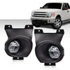 G-PLUS Bumper LED Fog Lights Compatible With 2011-2014 Ford F150, (NOT For SVT Raptor Models), Driving Fog Lamps w/Switch/Bracket/Bulbs Pair (Smoky lens)