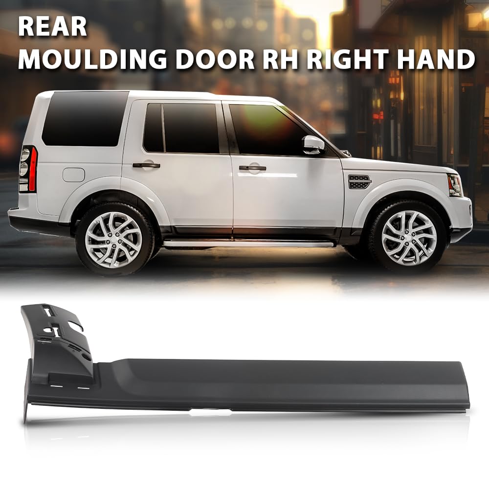 G-PLUS Rear Door Finish Molding Moulding RH Right Side Compatible with LR3 Discovery 3 2005-2009, Fit LR4 Discovery 4 2010-2016