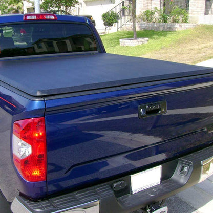 G-PLUS T4 Four Fold Soft Truck Bed Tonneau Cover Compatible with 2004-2008 Ford F150 (Excl. 2004 Heritage), Compatible with 2005-2008 Lincoln Mark LT | Styleside 6.5' Short Bed