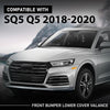 G-PLUS Front Bumper Lower Cover Valance, Compatible with Audi SQ5 Q5 Base Progressiv 2018-2020, 80A807061BGRU, 80A-807-061-B-GRU