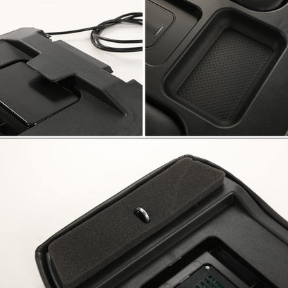 G-PLUS Center Console Lid Repair Kit Armrest Latch W/Charging Compatible with GMC Sierra Yukon/Chevy Silverado Suburban Tahoe 1999 2000 2001 2002 2003 2004 2005 2006 2007 19127364 Gray