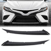 G-PLUS Front Bumper Grille Trim Molding Pair Compatible with Toyota Camry SE XSE 2018-2022 5271306100, 5271206100, TO1047105, TO1046105 Matte Black