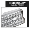 G-PLUS Front Grill Compatible with Land Rover Range Rover Vogue L405 2013 2014 2015 2016 2017 Silver Upper Grille LR055880
