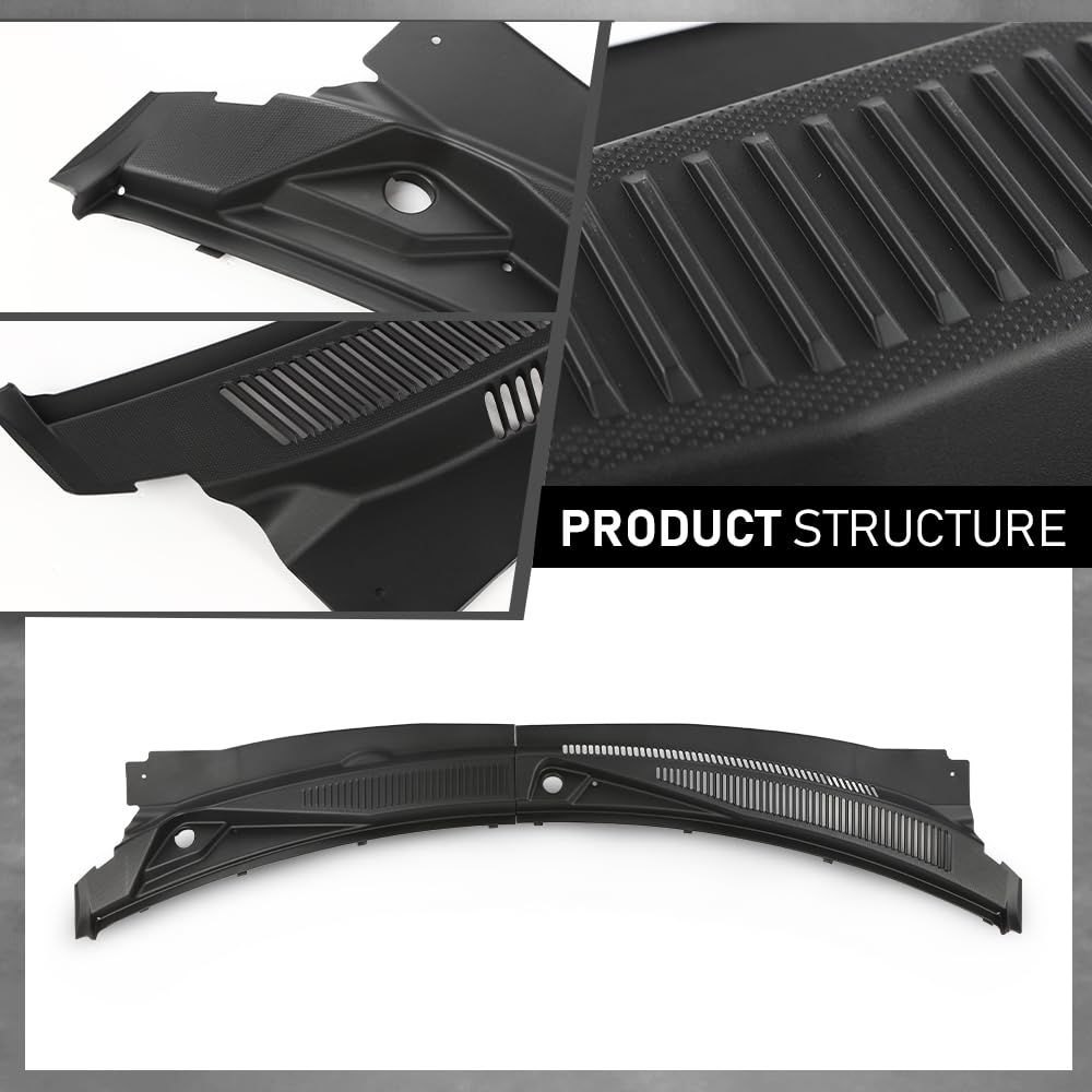 G-PLUS Windshield Wiper Cowl Panel Cover Replacement Compatible with Jeep Grand Cherokee 2006-2010 2Pcs 55156853, 55156852