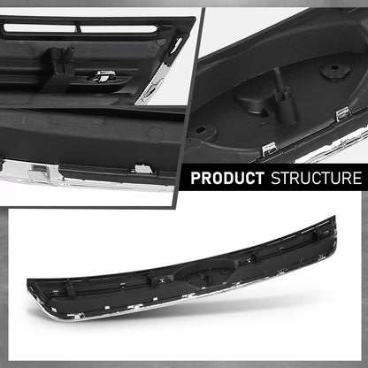 G-PLUS Front Upper Bumper Grille Grill W/Chrome Molding, Compatible with Ford Esacpe 2013-2016, CJ5Z8200DD, FO1200541