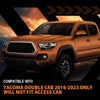 G-PLUS in-Channel Side Window Vent Visor Deflectors Rain Guards Compatible with Toyota Tacoma Double/Ext Cab 2016-2023 Only; Will Not Fit Access Cab Impact-Resistant PMMA 4 PCS Smoky
