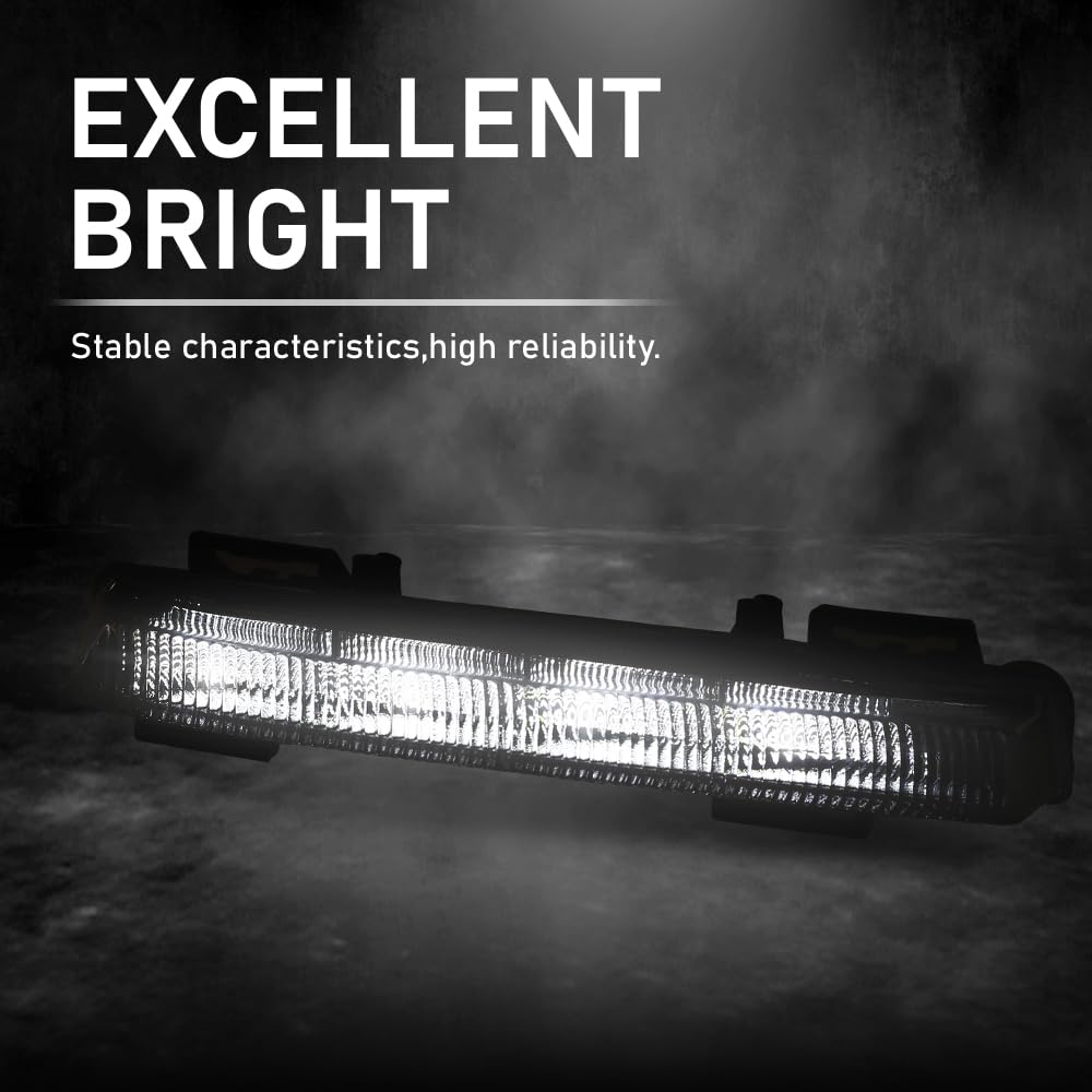 G-PLUS LED Fog Lights Daytime Running Lamps Pair, Compatible with Benz C250 C300 C350 E400 E63 SLK250 SLK300 SLK350 2012-2016, LH & RH 2PCS, 2049069000, 2049068900