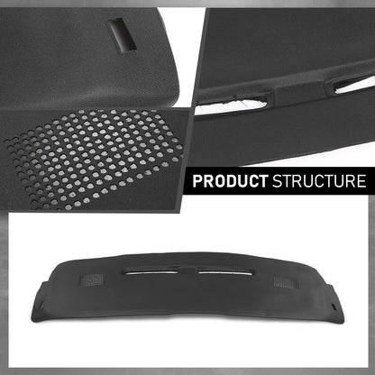 G-PLUS TPE Dash Cover Dashboard Compatible with Chevy & GMC Truck C/K 1500 1997-1999 Fit Chevy & GMC Truck C/K 2500/3500 1997-2000 Black