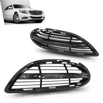 G-PLUS Front Bumper Fog Light Cover Bezel Left & Right Compatible with Benz S-Class W222 2013-2020 2228850224