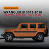 G-PLUS Floor Mats Compatible with Jeep Wrangler JK 2013 2014 2015 2016 2017 2018 Unlimited 4 Door Only (Non JL or 4XE) TPE All Weather Custom Fit 1st & 2nd Row Protection Cargo Liners Black 3PCS