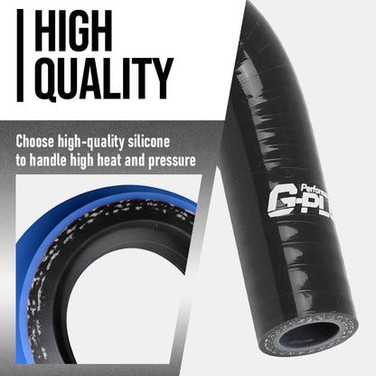 G-PLUS Radiator & Heater Hose Kit Compatible with Ford F150 F250 F350 Bronco Trucks Pickups with 5.0L/5.8L Engine 1988 1989 1990 1991 1992 1993 1994 FOTZ8260E, FOTZ8286D Black