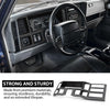 G-PLUS Dash Bezel Radio Surround Trim Compatible with 1984-1996 Jeep Cherokee XJ with Hole Silver