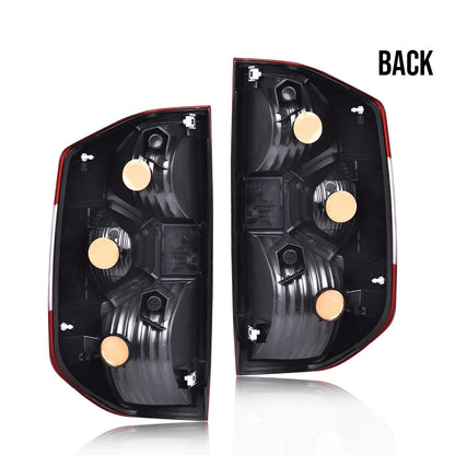 G-PLUS Tail Lights Compatible with Toyota Tundra Pickup Truck 2014 2015 2016 2017 2018 2019 2020 2021 Brake Lamps Left and Right Side Red Lens Chrome Housing 815500C100 Luces TraserasAssembly