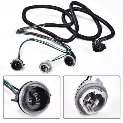 G-PLUS Left&Right Tail Light Lamp Wiring Harness, Compatible with Chevy Silverado 2007-2014/ GMC Sierra 2008-2014