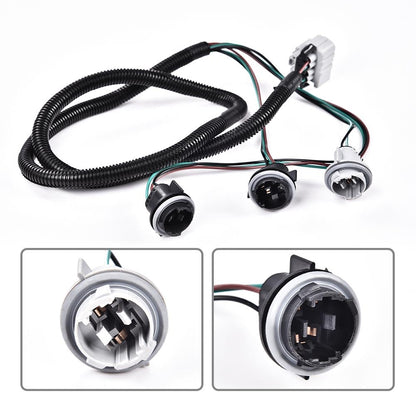 G-PLUS Left&Right Tail Light Lamp Wiring Harness, Compatible with Chevy Silverado 2007-2014/ GMC Sierra 2008-2014