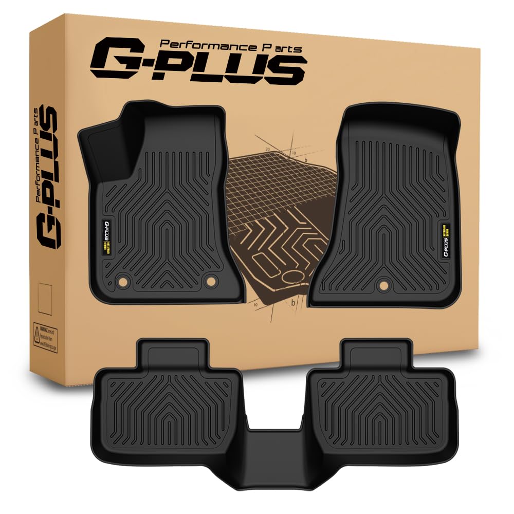 G-PLUS TPE Floor Mats Compatible with Dodge Charger RWD 2011-2023 (Rear Wheel Drive) All Weather Protection Truck Accessories Cargo Liners 1st & 2nd Row Black alfombras para carro